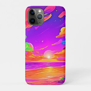 Capa Para iPhone 11 Pro Sunset tropical vibrante