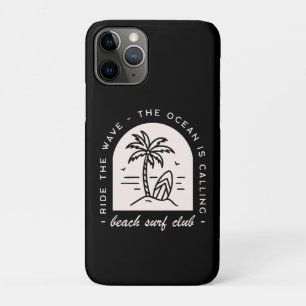 Capa Para iPhone 11 Pro Surfista vintage em surf Beach Club