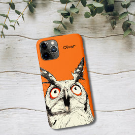 Capa Para iPhone 11 Pro Surprised Owl