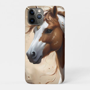 Capa Para iPhone 11 Pro Sussurros Do Unicórnio Da Fantasia Marrom E Branca