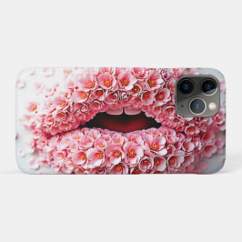 Capa Para iPhone 11 Pro Sweet Bloom Lábios Art