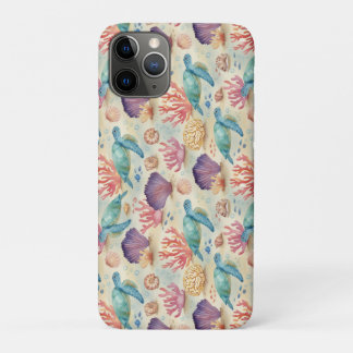 Capa Para iPhone 11 Pro Tartaruga Marinha