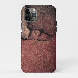 Capa Para iPhone 11 Pro Tattered Canvas Abstract in Rust and Earth