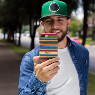 Capa Para iPhone 11 Pro Tecido psicodélico padrão mexicano