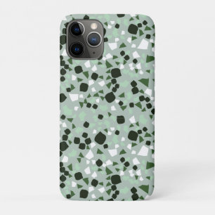 Capa Para iPhone 11 Pro Terrazzo verde e branco Mínimo moderno Case-Mate