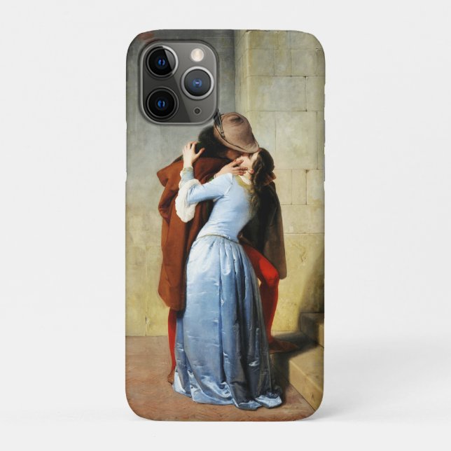 Capa Para iPhone 11 Pro The Kiss - Francesco Hayez Il Bacio  (Verso)