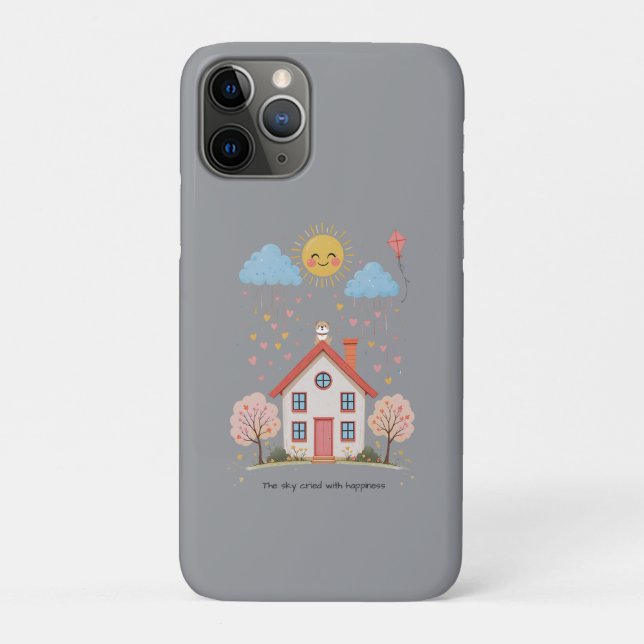 Capa Para iPhone 11 Pro The sky cried with happiness (Verso)