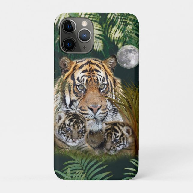 Capa Para iPhone 11 Pro Tigre (Verso)