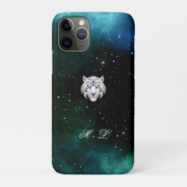 Capa Para iPhone 11 Pro Tigre do Céu Noturno Místico