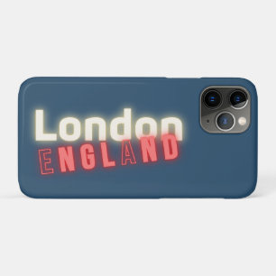Capa Para iPhone 11 Pro Tipografia Contemporânea London Neon Lights