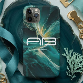 Capa Para iPhone 11 Pro Tons de Azul: Sonhos do Oceano Personalizáveis