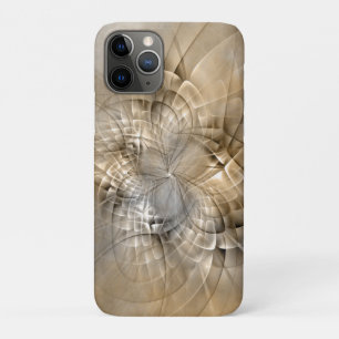Capa Para iPhone 11 Pro Tons de Terra Textura de Arte Fractal Moderna Abst