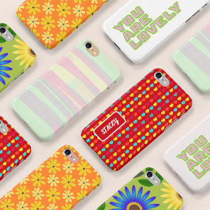 Capa Para iPhone 11 Pro Torre Amarelo Laranja Retroativo dos anos 70