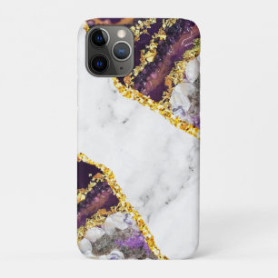 Capa Para iPhone 11 Pro Torre de Praia do Luxo Interior Marble Stone Glitt