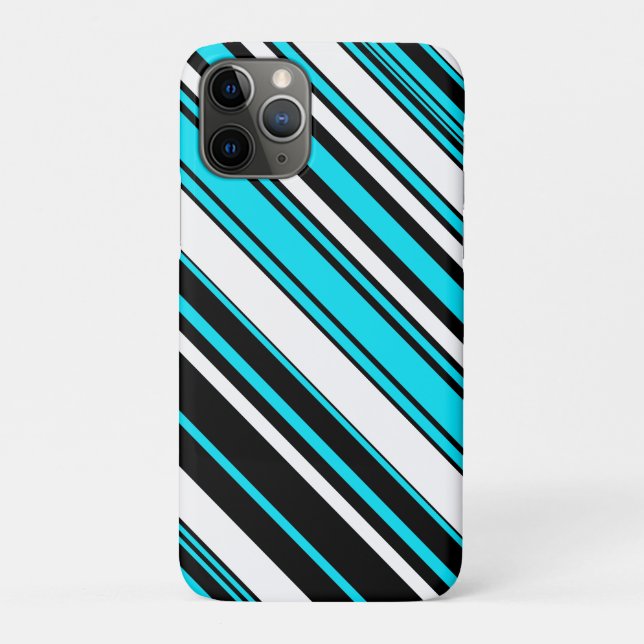 Capa Para iPhone 11 Pro Torres de aqua preto-e-branco (Verso)