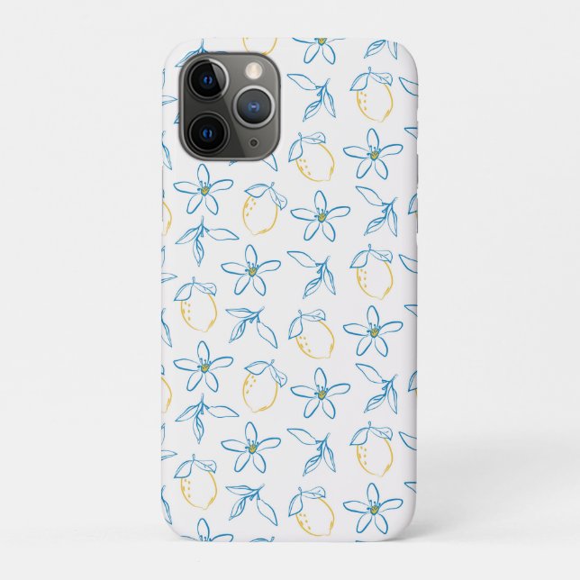 Capa Para iPhone 11 Pro Traço De Mão Do Padrão Citrus - (Verso)