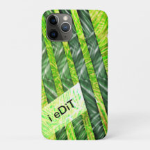 Traços semelhantes a folhas de bambu, verdes envel