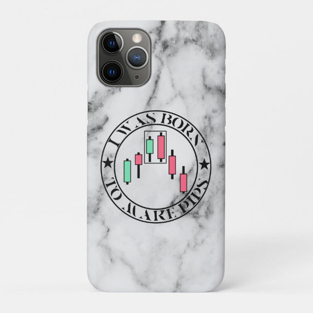 Capa Para iPhone 11 Pro Trade Design | Bearish pattern Marble | Pips (Verso)