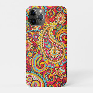 Capa Para iPhone 11 Pro Trippy Hippy Retro Paisley
