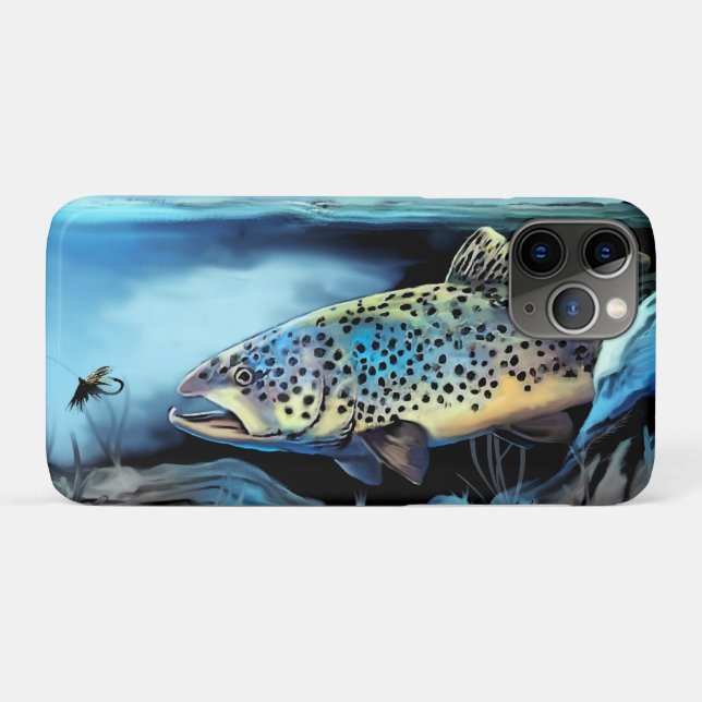 Capa Para iPhone 11 Pro Truta Arco-Íris (Verso (horizontal))
