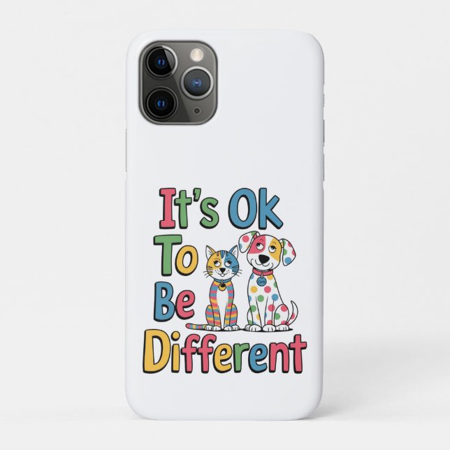 Capa Para iPhone 11 Pro Tudo bem ser diferente (Verso)