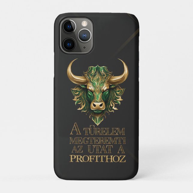 Capa Para iPhone 11 Pro Türelem | Motiváció | Mercado Bull (Verso)