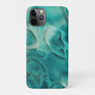 Capa Para iPhone 11 Pro Um padrão giratório em bege claro e lacrimogêneo