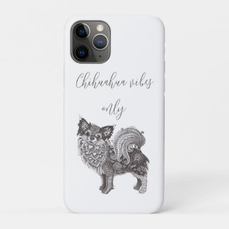 Capa Para iPhone 11 Pro Uma capa de iPhone 11 Pro com chihuahua