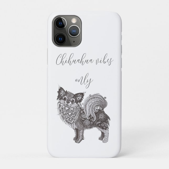 Capa Para iPhone 11 Pro Uma capa de iPhone 11 Pro com chihuahua (Verso)