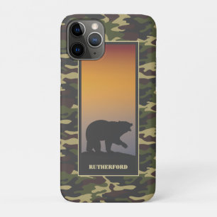 Capa Para iPhone 11 Pro Urso Rugido e Camo