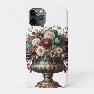 Capa Para iPhone 11 Pro Vaso Floral da Baviera Vitoriana