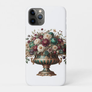 Capa Para iPhone 11 Pro Vaso Floral da Baviera Vitoriana