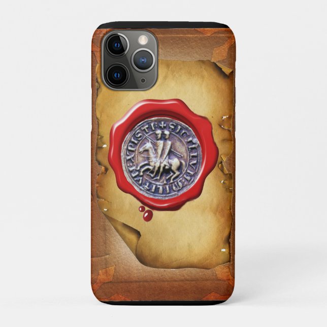 Capa Para iPhone 11 Pro VELA DO BURAÇO DE Cera TEMPLAR DE KNIGHTS (Verso)