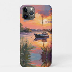 Capa Para iPhone 11 Pro veleiro ao nascer do sol
