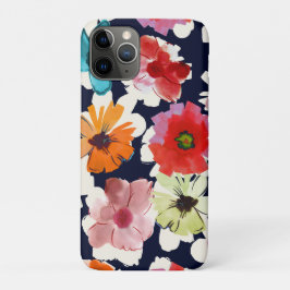 Capa Para iPhone 11 Pro Verão tropical | Design de florais coloridos