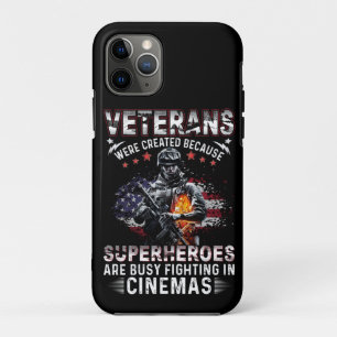 Capa Para iPhone 11 Pro Veteranos Porque Super-Heróis Ocupados em Cinemas