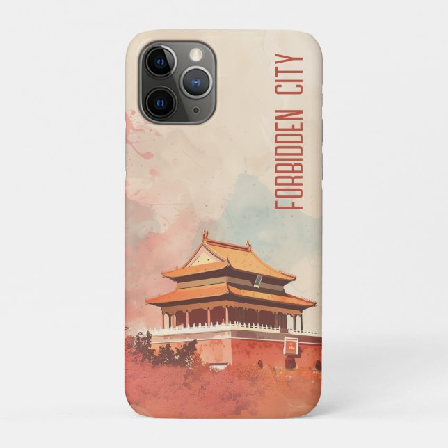 Capa Para iPhone 11 Pro Viagem para Cidade Proibida (Verso)