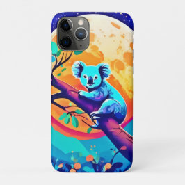 Capa Para iPhone 11 Pro Vibrant Koala Moon