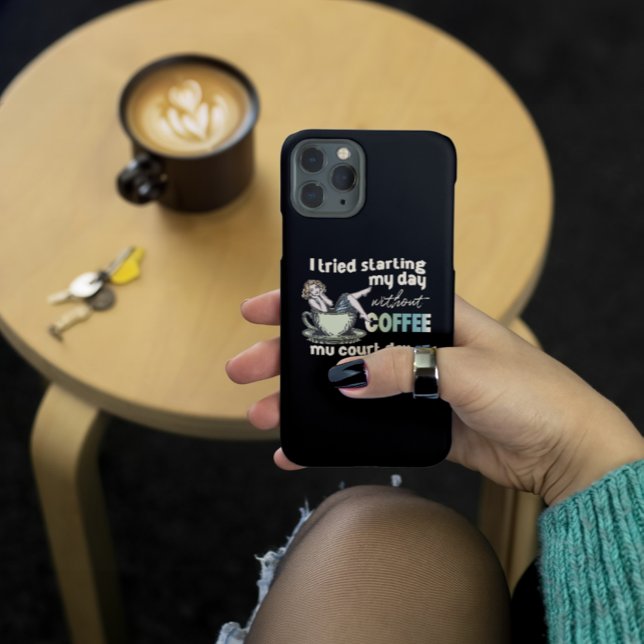 Capa Para iPhone 11 Pro Viciado em café para garotas (Criador carregado)