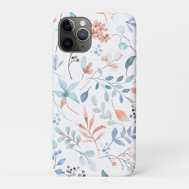 Capa Para iPhone 11 Pro Vidraça Floral (Verso)