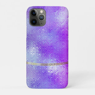 Capa Para iPhone 11 Pro Vidro iridescente com acento de ouro brilhante