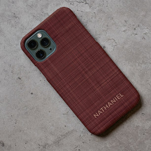 Capa Para iPhone 11 Pro Vinho Tinto Escuro Burgundy Personalizado Marrom