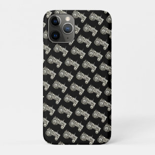 Capa Para iPhone 11 Pro Vintage Cinza, trator de proteção