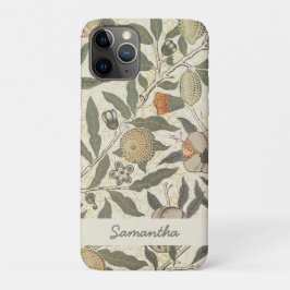 Capa Para iPhone 11 Pro Vintage Floral William Morris Fruta Art Nouveau