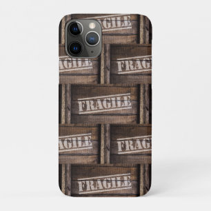 Capa Para iPhone 11 Pro Vintagem frágil da caixa de madeira