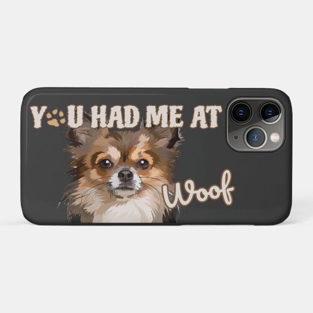 Capa Para iPhone 11 Pro Você Me Teve No Meio | Pomeranianos De Cães (Verso (horizontal))