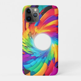 Capa Para iPhone 11 Pro Vortex Caleidoscópico: Uma Jornada Colorida