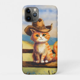 Capa Para iPhone 11 Pro Watercolor Painted Cat Dad