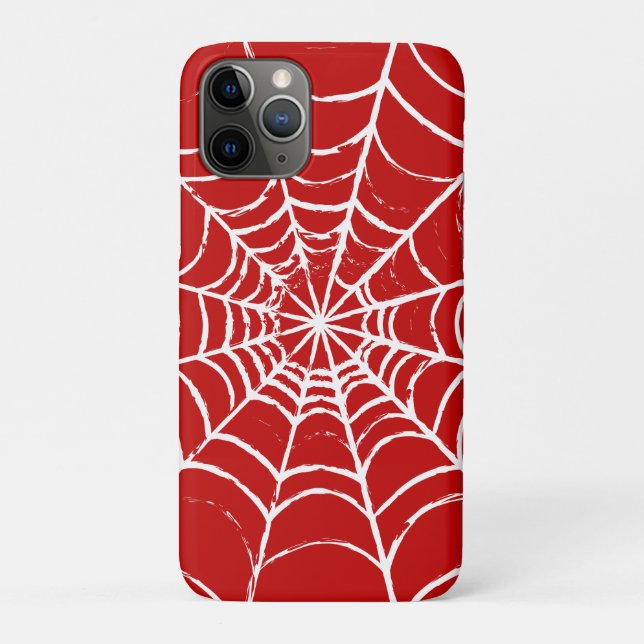 Capa Para iPhone 11 Pro Web Vermelha (Verso)