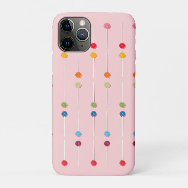 Capa Para iPhone 11 Pro Whimsic Lollypop Rosa (Verso)